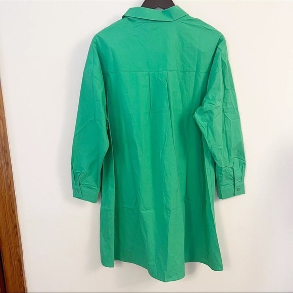 Princess Polly Green Button Front Shirt Dress Size 6 NEW Emersyn Collared - Picture 9 of 12